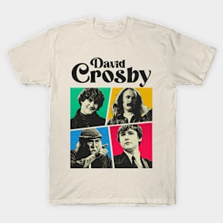 David Crosby Comics Black T-Shirt